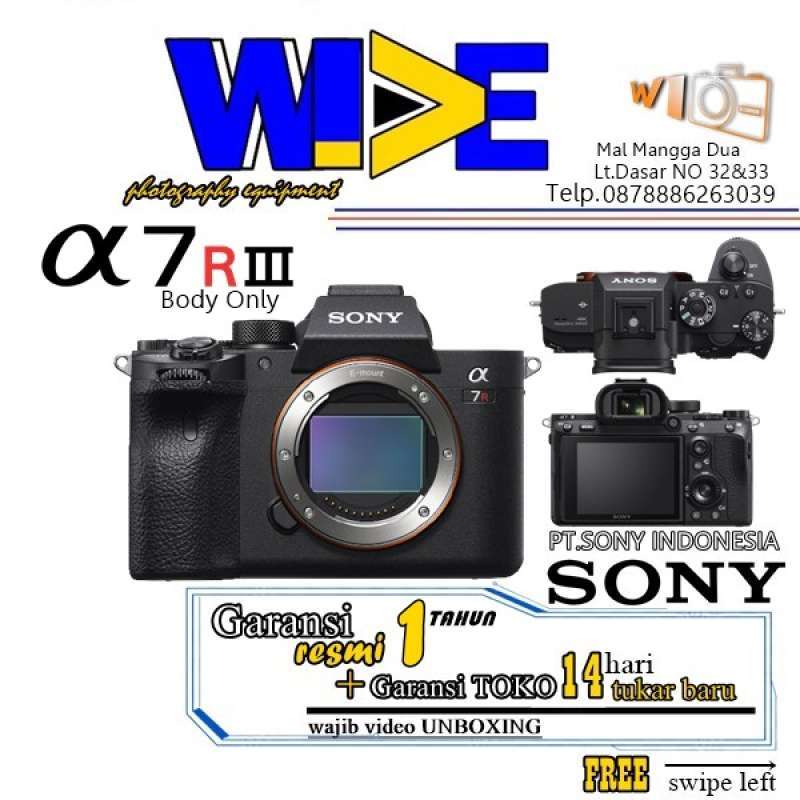 TOKO WIDE Sony Alpha A7R III Camera Sony A7R MarK III Body Sony A7RM3  Sony Alpha A7R III