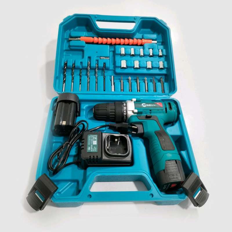 Jual MAILTANK SH189 Bor Cordless Drill Set 18V Beton Baterai Mesin