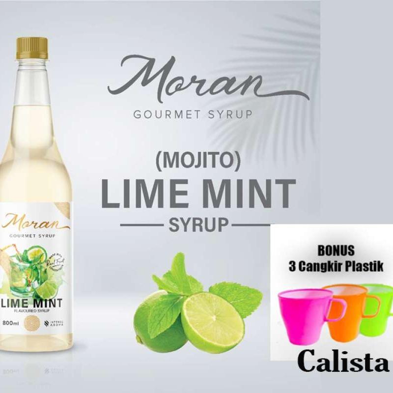 Syrup Moran Lime Mint Topping Minuman Makanan 800ML