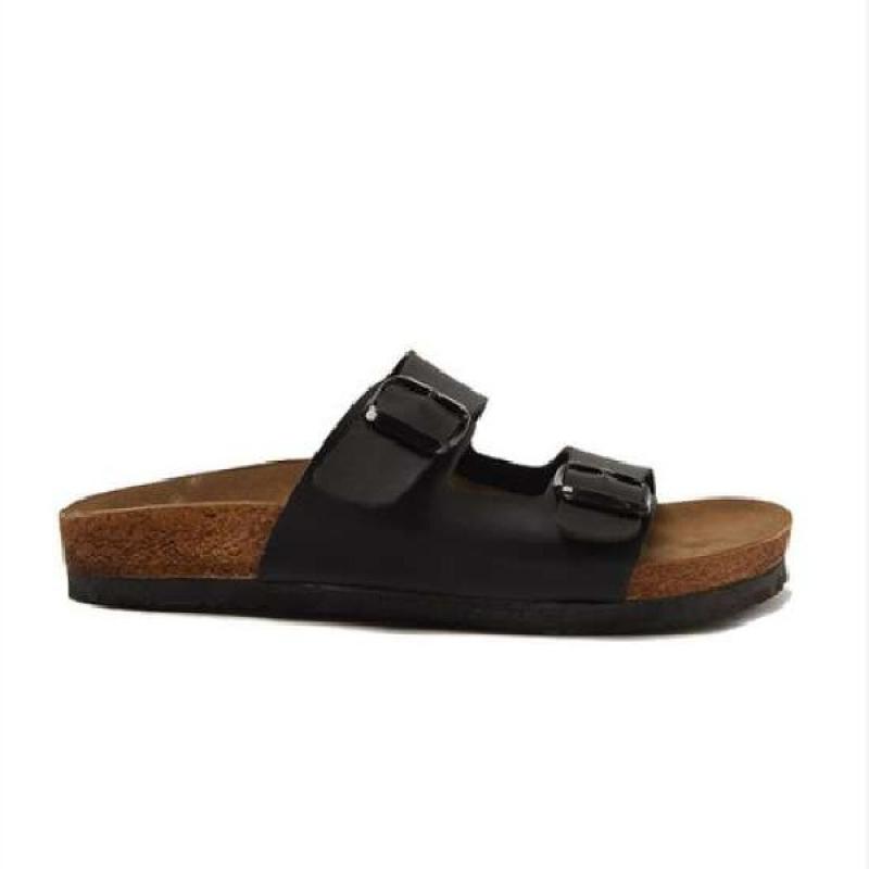 sandals with double buckle