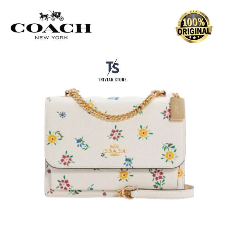 klare crossbody with wild meadow print