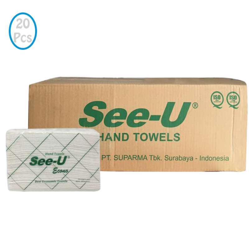 Tissue outlet hand towel