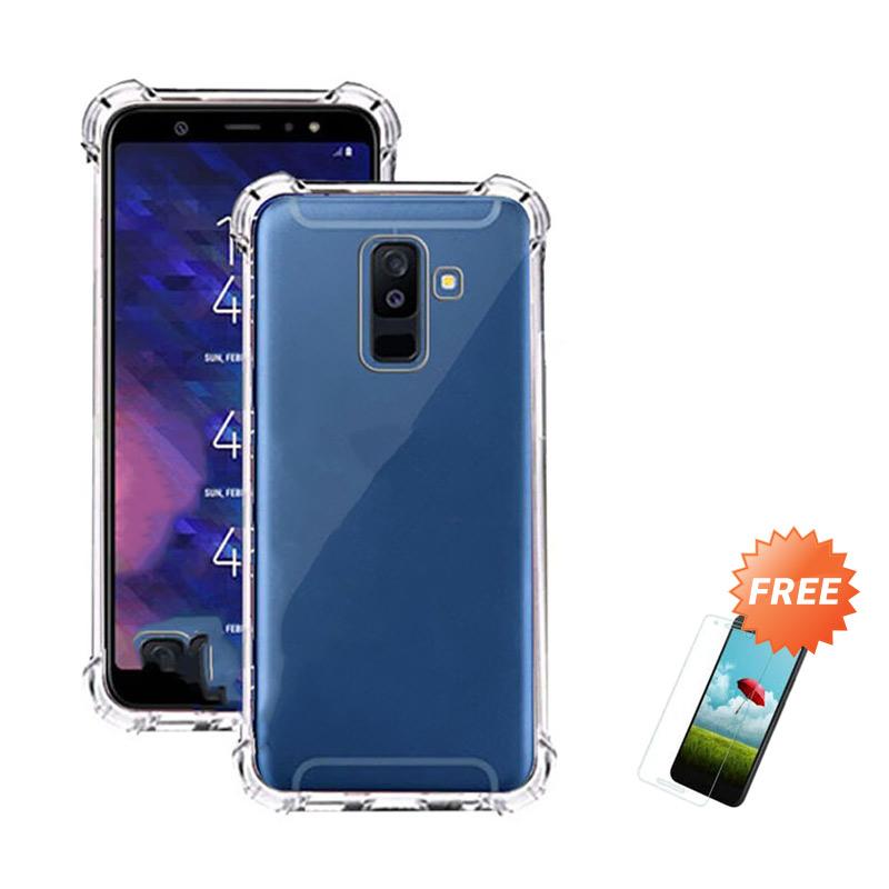 Jual Oem Shockproof Casing For Samsung Galaxy A6 Plus 2018 6 0 Inch Clear Free Tempered Glass Online September 2020 Blibli Com