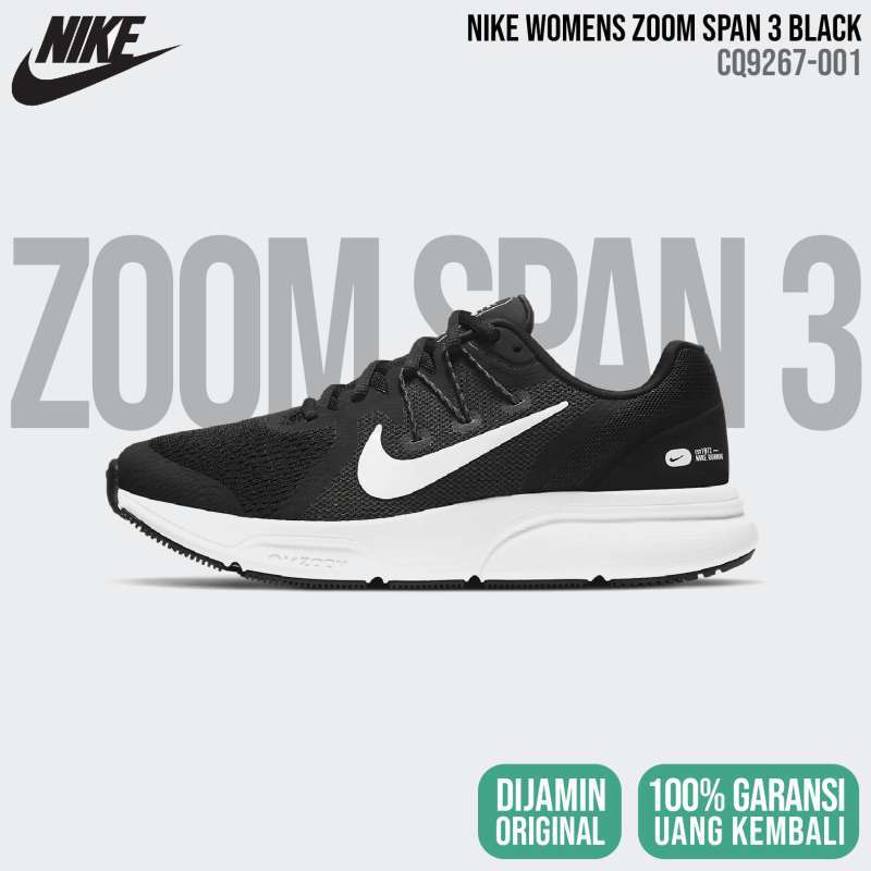 Promo Nike Zoom Span 3 [CQ9267-001] Black Womens Original BNIB - Sepatu  Lari Wanita di Seller Screamy Sneakers - Kota Jakarta Selatan, DKI Jakarta  | Blibli