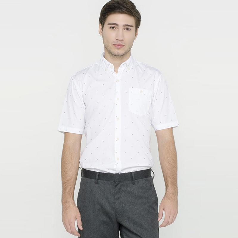 Jual The Executive Short Sleeve Shirt Kemeja Pria White 1 Ssicrt218l279 Online Februari 2021 Blibli