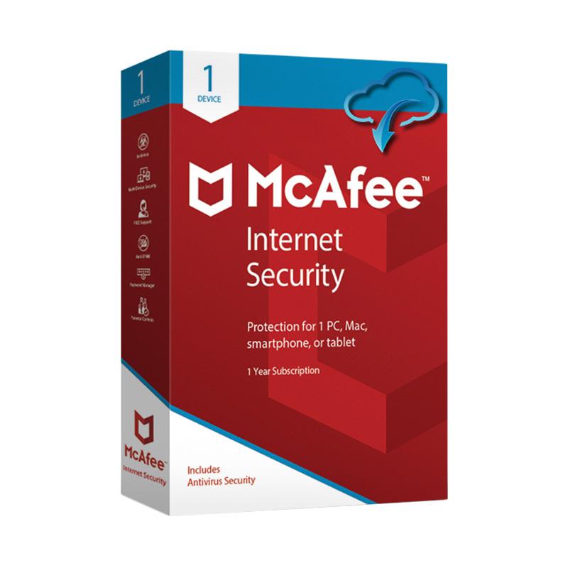 Jual Mcafee Internet Security Software Antivirus 2018 [1 Pc ...