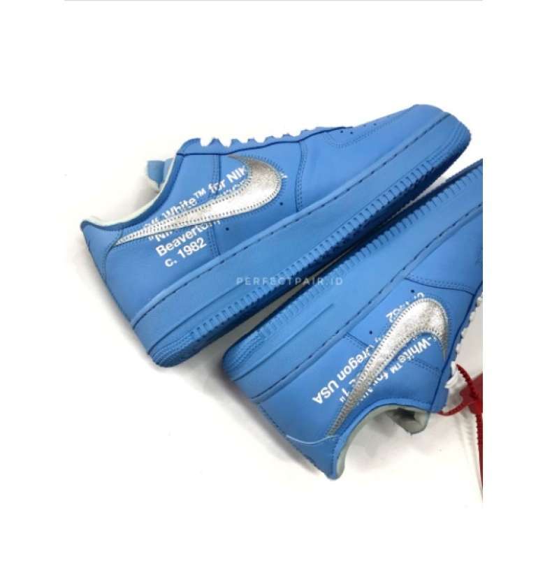 Jual Nike Air Force 1 Low Off-White MCA University Blue 100% Original BNIB  - 9 Blue di Seller PERFECTPAIR.ID - Kota Jakarta Barat, DKI Jakarta | Blibli
