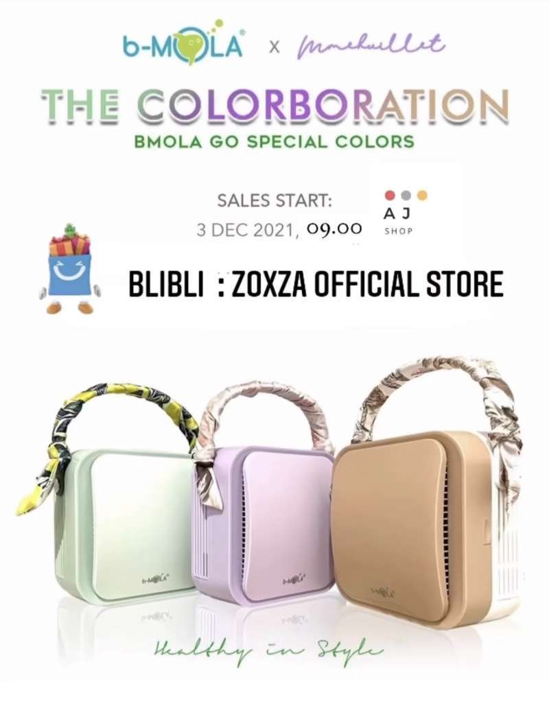 Bmola X Mmhuilet B Mola Go Ncco 1804 Portable Air Purifier GARANSI RESMI