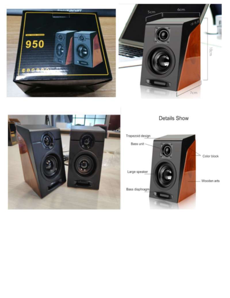 Color block stereo speaker sale