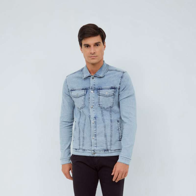 Promo df urban Jaket Denim - Blue di 