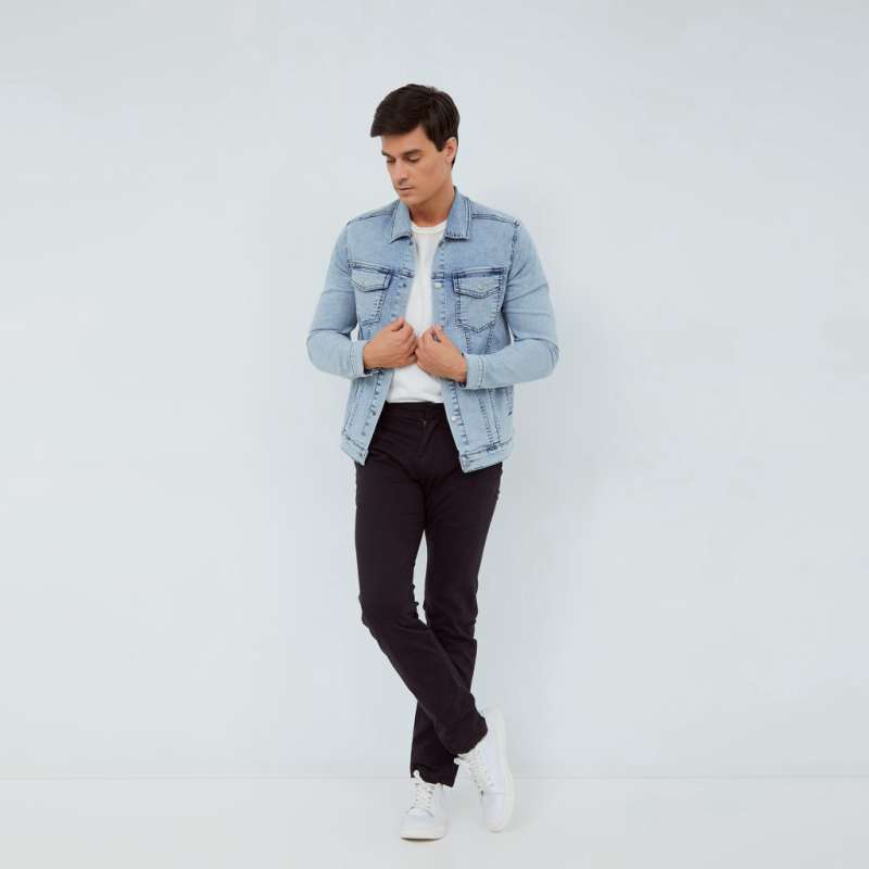 Promo df urban Jaket Denim - Blue di 