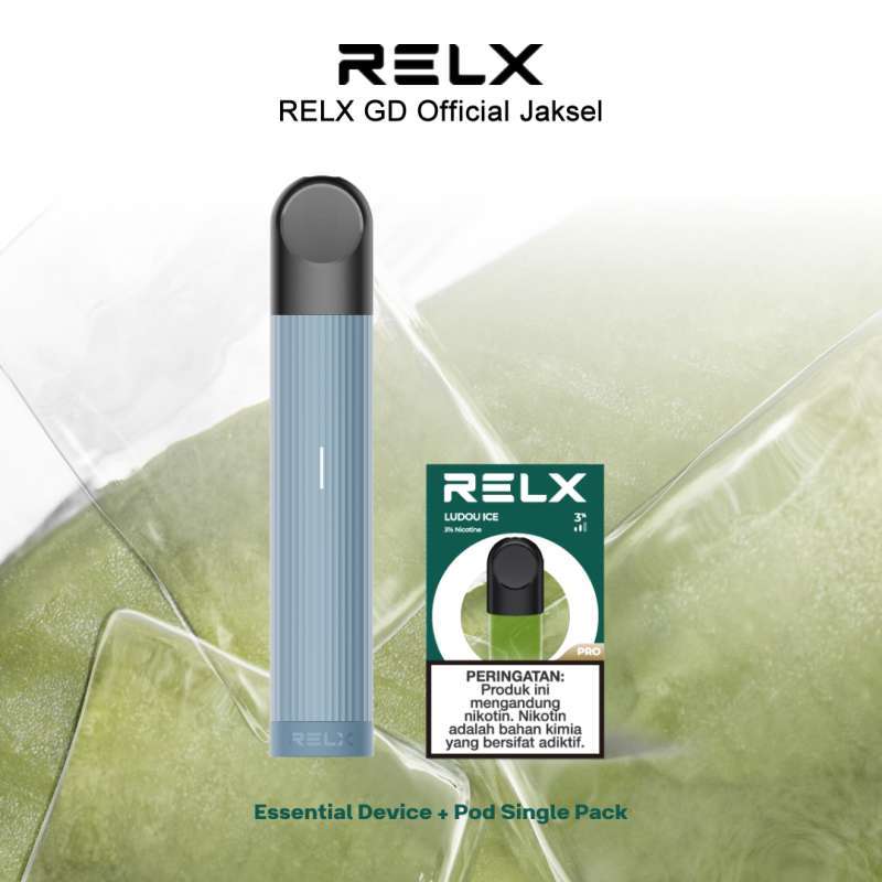 Promo RELX Bundling Essential Steel Blue Device - - Ludou Ice ...