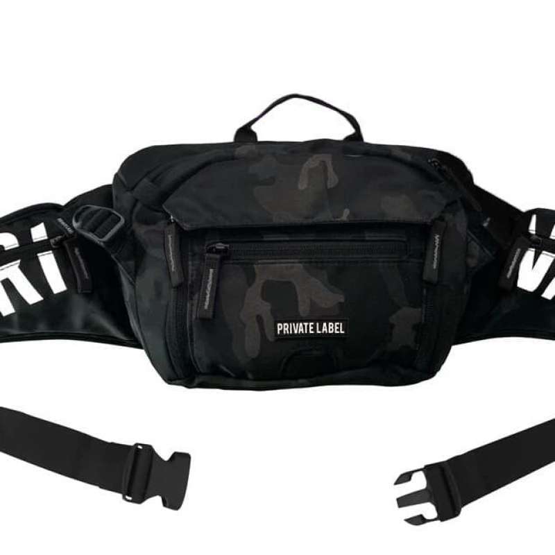 Jual PRIVATE LABEL Black Camo Sling Back / Waist Bag di ...
