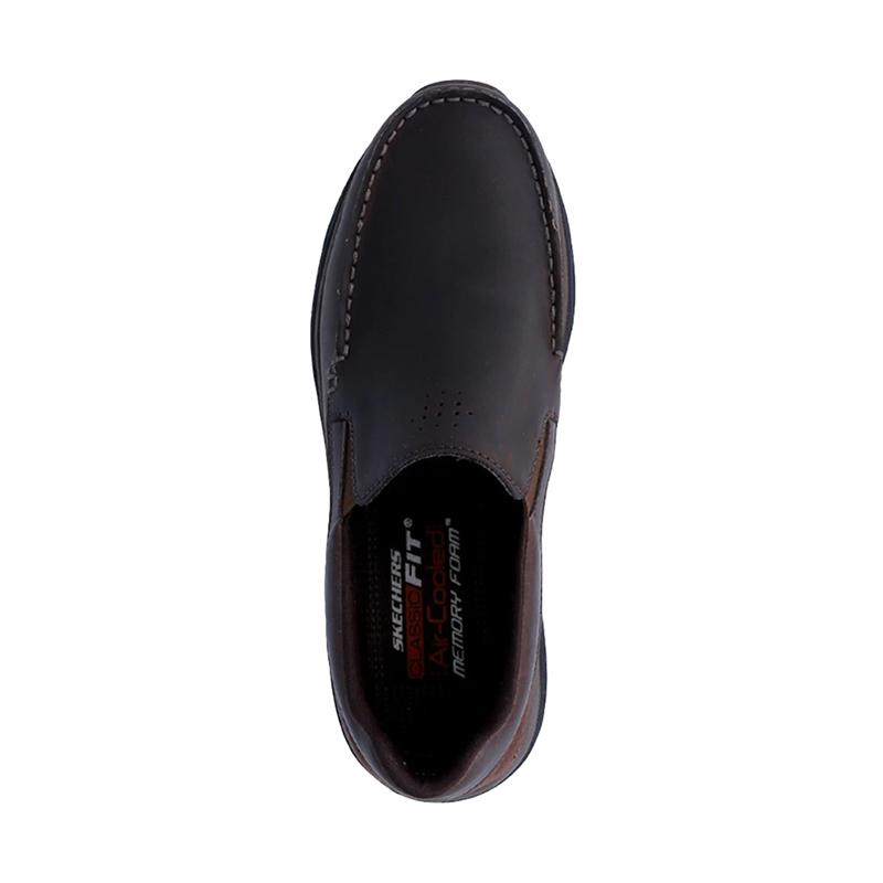 Jual Skechers Harsen Ortego Sepatu Olahraga Pria Brown 65620BRN