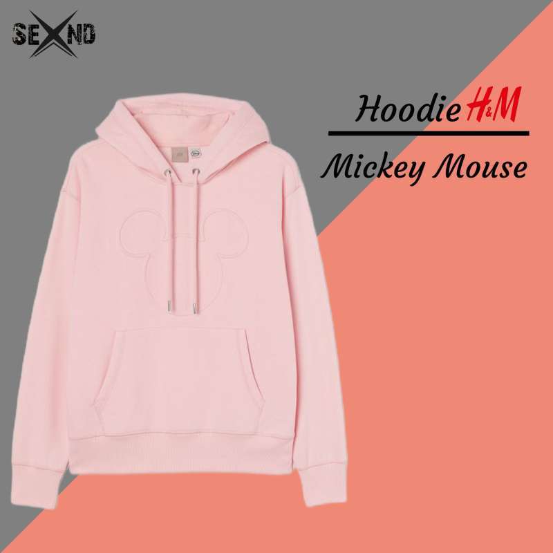 Promo Hoodie H M Mickey Mouse Logo Pink Diskon 19 di Seller
