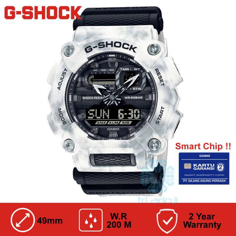 Casio G Shock GA 900GC 7ADR Jam Tangan Pria Digital Analog Putih GA900
