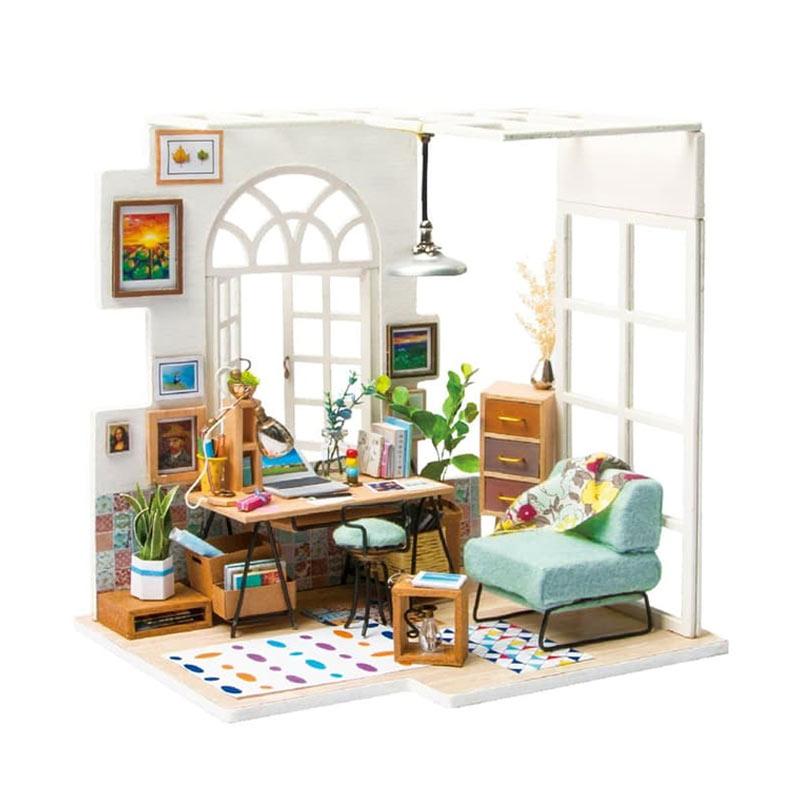 Jual Robotime Soho Time Dgm01 Diy Mini Dollhouse Building Model Home Decoration Toys Online September 2020 Blibli Com,Diy Home Crafts Decorations