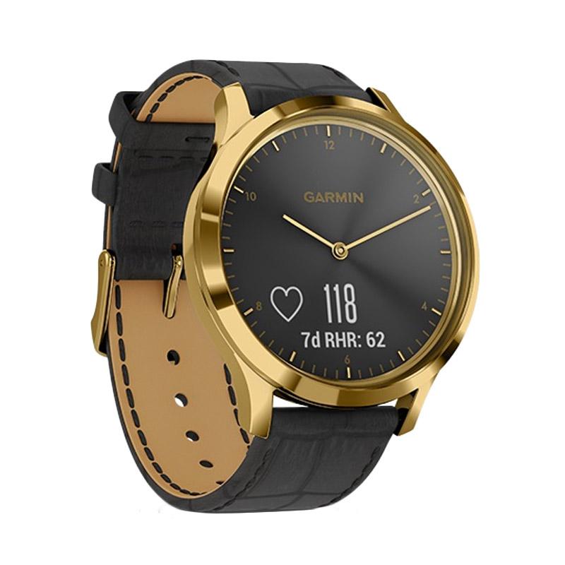Jual Garmin Vivomove Hr Premium Activity Trackers Black Gold Online April 2021 Blibli
