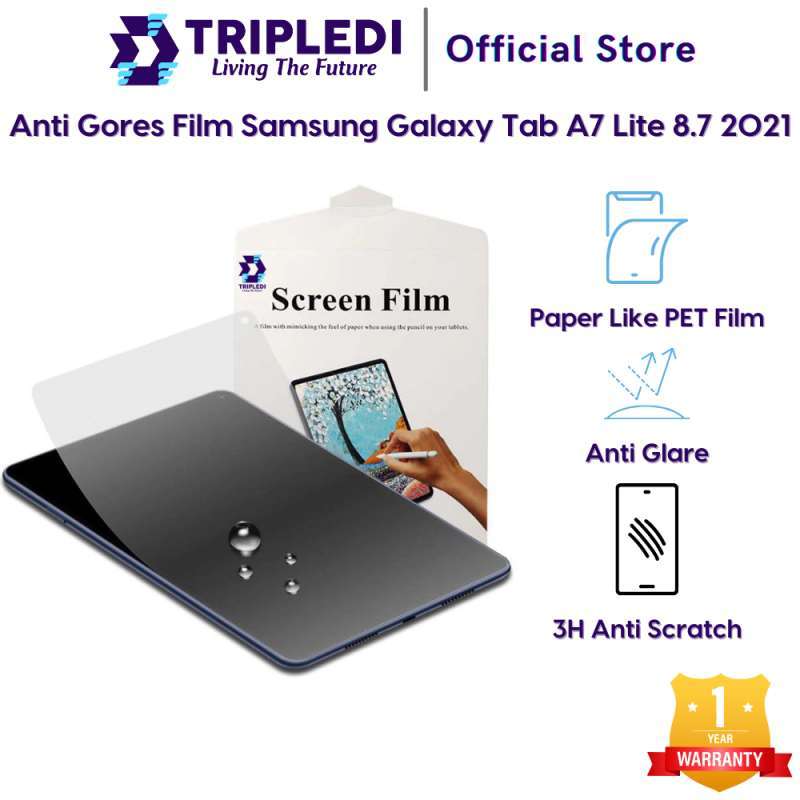 TRIPLEDI Anti Glare Matte Screen Protector for Samsung Galaxy Tab A7 Lite 8.7 inch with Paper-Like Texture and Anti-Fingerprint Features, Perfect for Artists