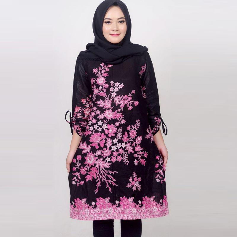 Jual Batik Prass Motif Bunga Tunik Batik Wanita - Pink Di Seller Batik  Fanny - Buaran, Kota Pekalongan | Blibli