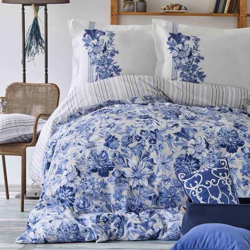 Jual Karaca Indonesia Home Melanie Indigo Ranforce Set Bed Cover 200 X 220 Cm Online Oktober 2020 Blibli Com