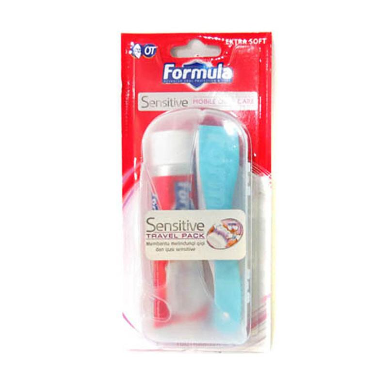 Jual Formula Sensitive Travel Pack Sikat Gigi With Pasta Gigi Online Desember 2020 Blibli