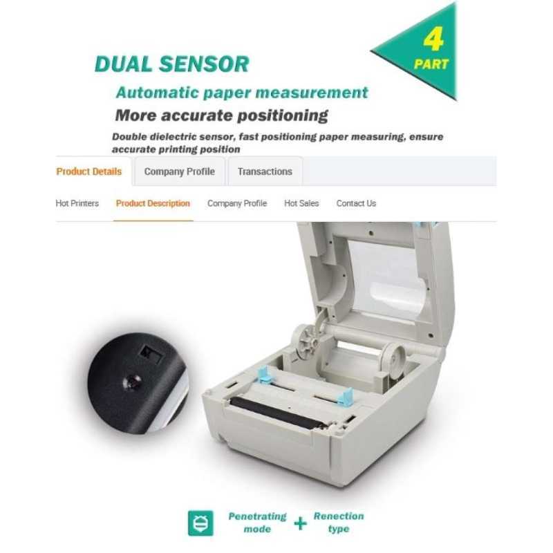 Jual PROMO PRINTER BARCODE THERMAL/LABEL PRINTER 4 VSC LP ...