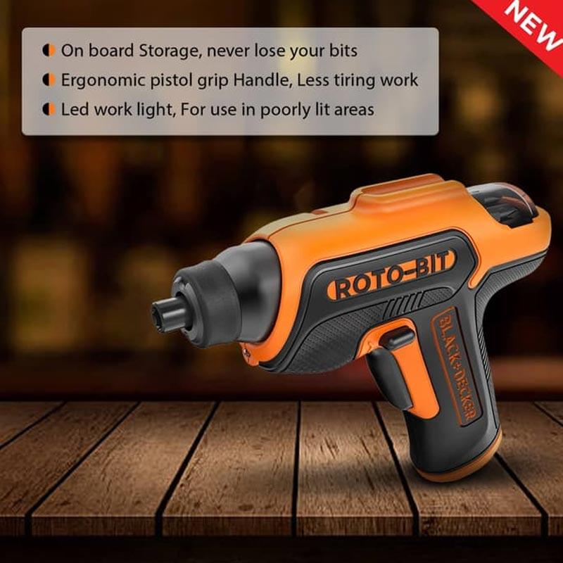 black decker cs36bsb b1 storage screw driver blister 3 6v