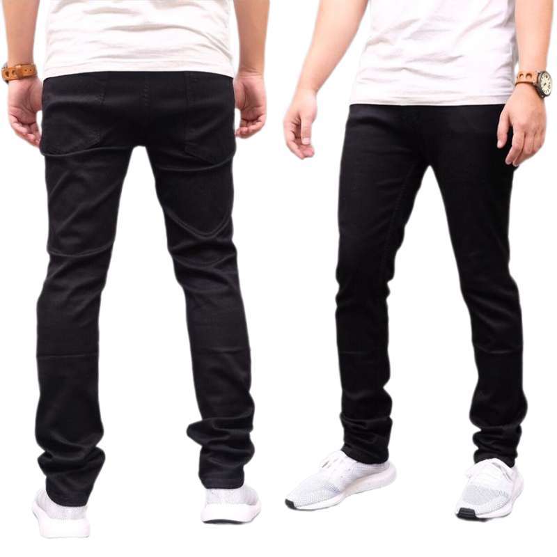 Celana Panjang Jeans Pria Polos 
