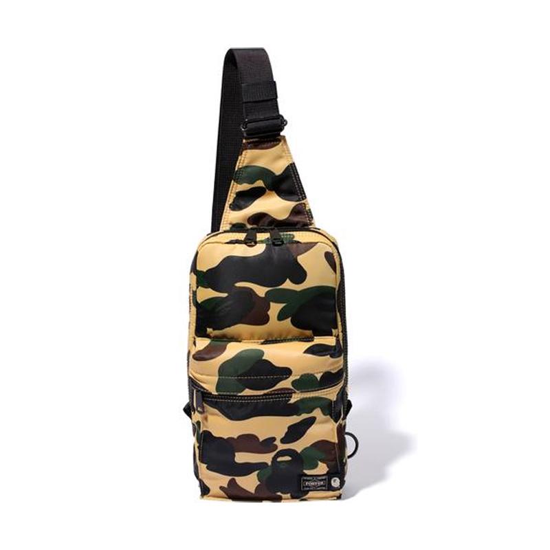 Bape X Porter 1st Camo Shoulder Bag Green