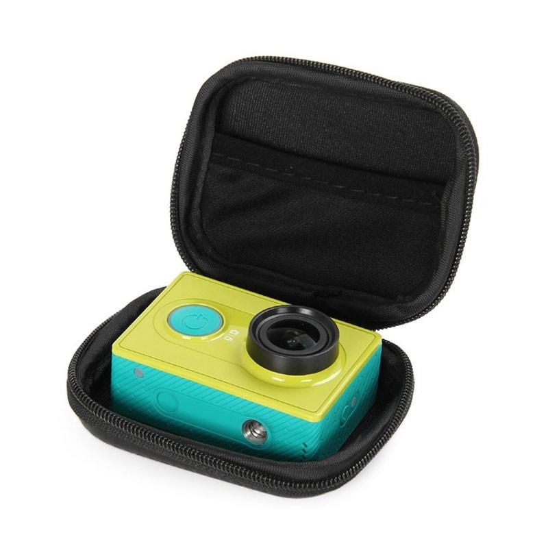 no label WallyTech Shock-proof Storage Bag Hard Case for Xiaomi Yi/ GoPro -  Black