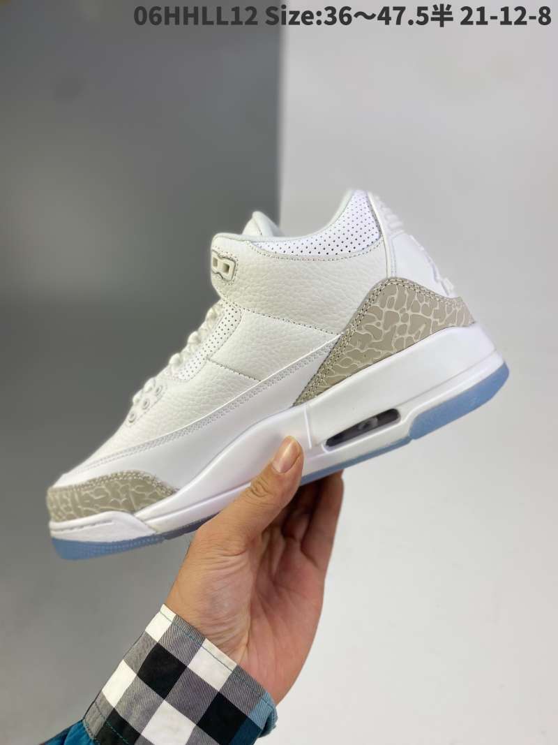 white retro jordan 3