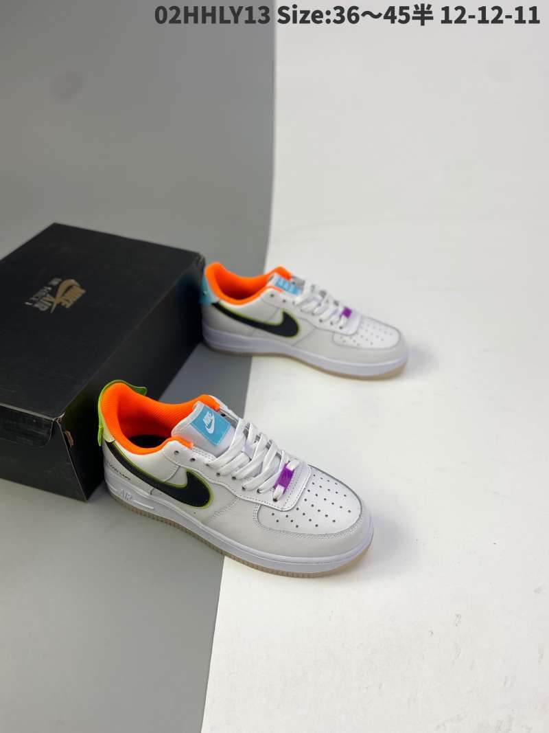 air force one white black orange