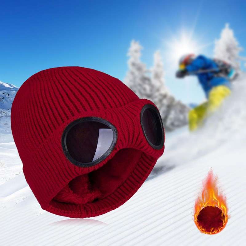Warm Knit Hats Thermal Plush Caps 