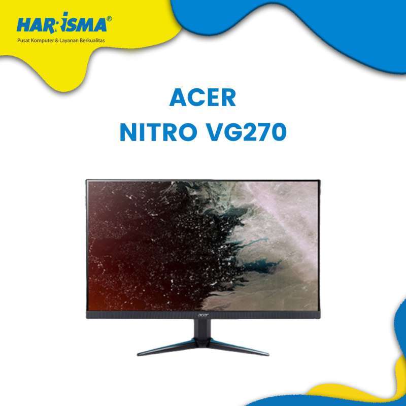 Jual Monitor ACER NITRO VG270 27FHD [1920x1080] IPS/75Hz/1ms/1000 : 1/NTSC  72% di Seller Harrisma Jogja - Kota Yogyakarta, DI Yogyakarta | Blibli