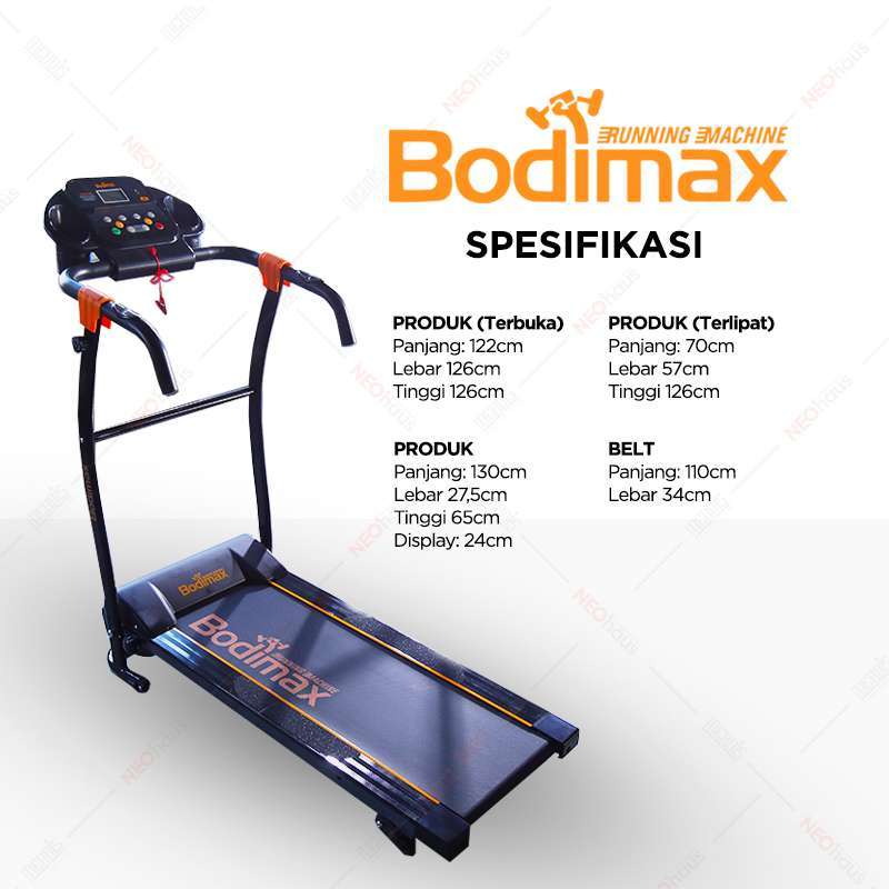 Treadmill Bodimax Running Walker Running Machine Promo Polaris
