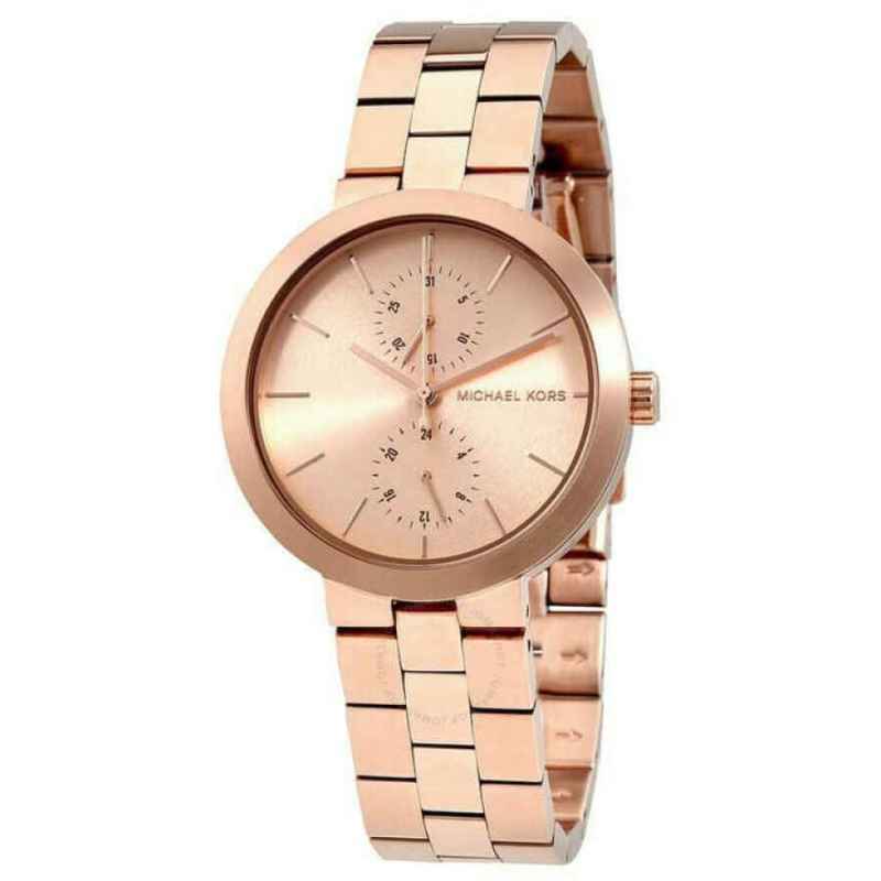 Promo Jam Tangan Wanita Michael Kors MK6409 Garner Rose Gold Dial