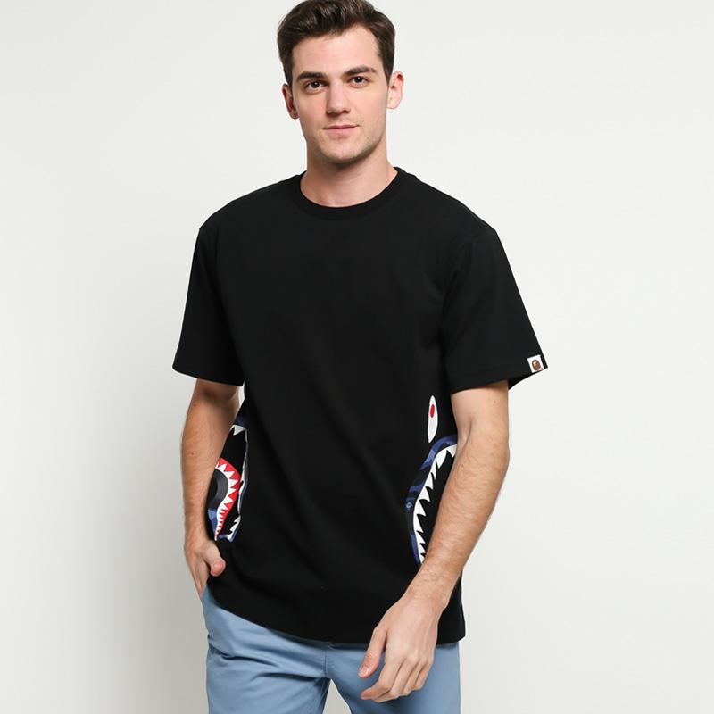 Jual Bape Color Camo Side Shark Tee T Shirt Pria Online Desember 2020 Blibli