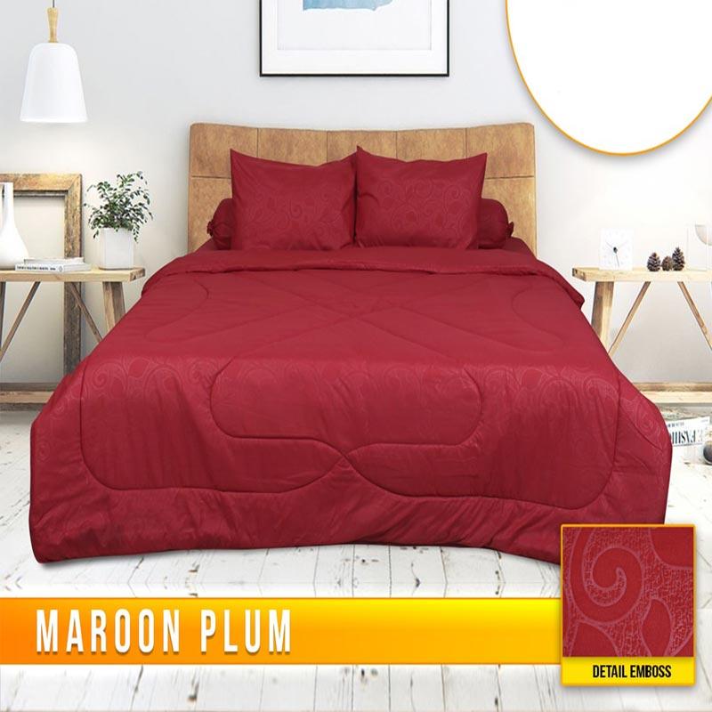 Jual California Polos Emboss Set Sprei Flat Dan Bed Cover Tinggi 20 Cm Murah Mei 2021 Blibli