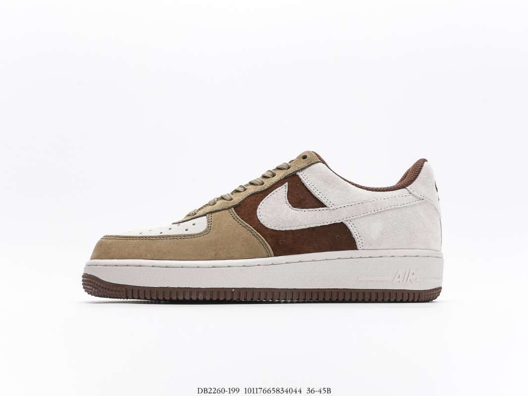 brown and white af1