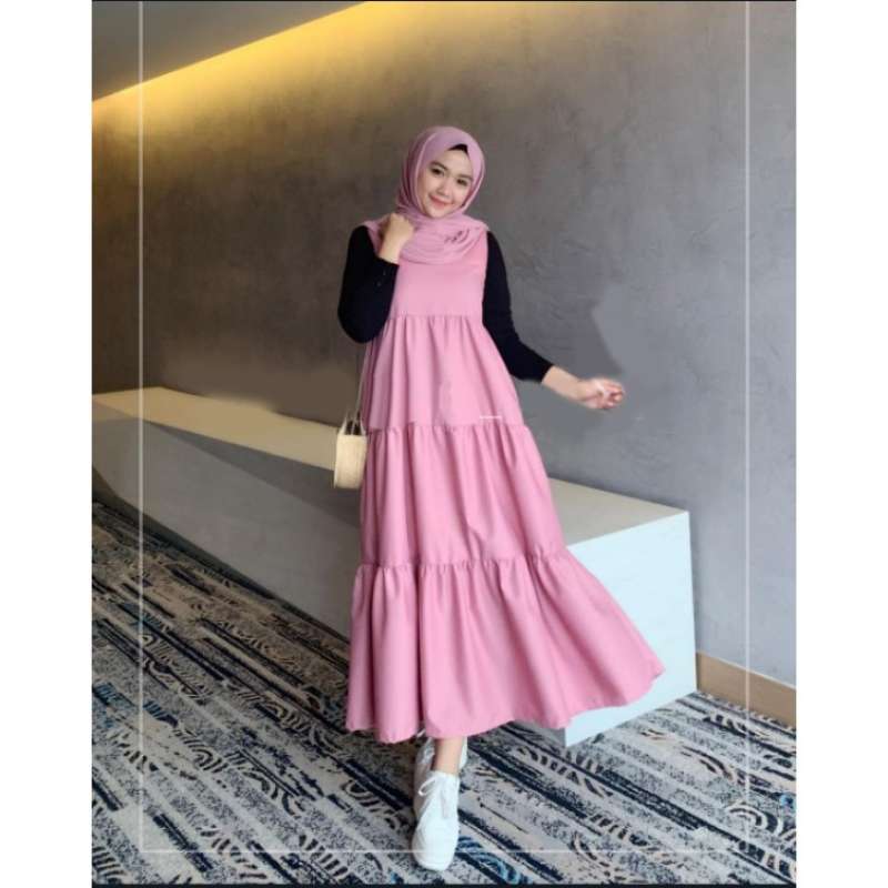 Overall pink dress hotsell