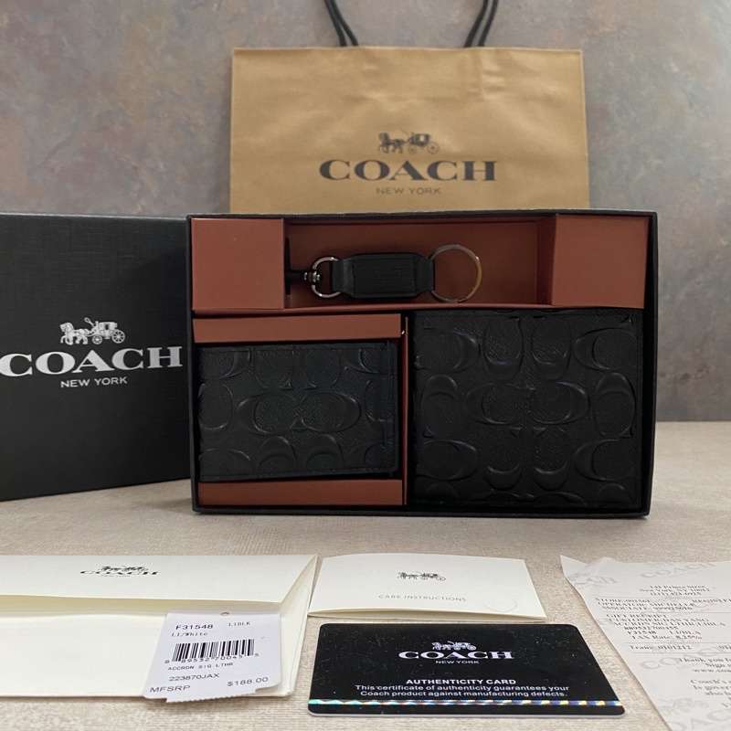 Jual Coach Men Wallet Gift Set di Seller Firdaus Store24 Tambora