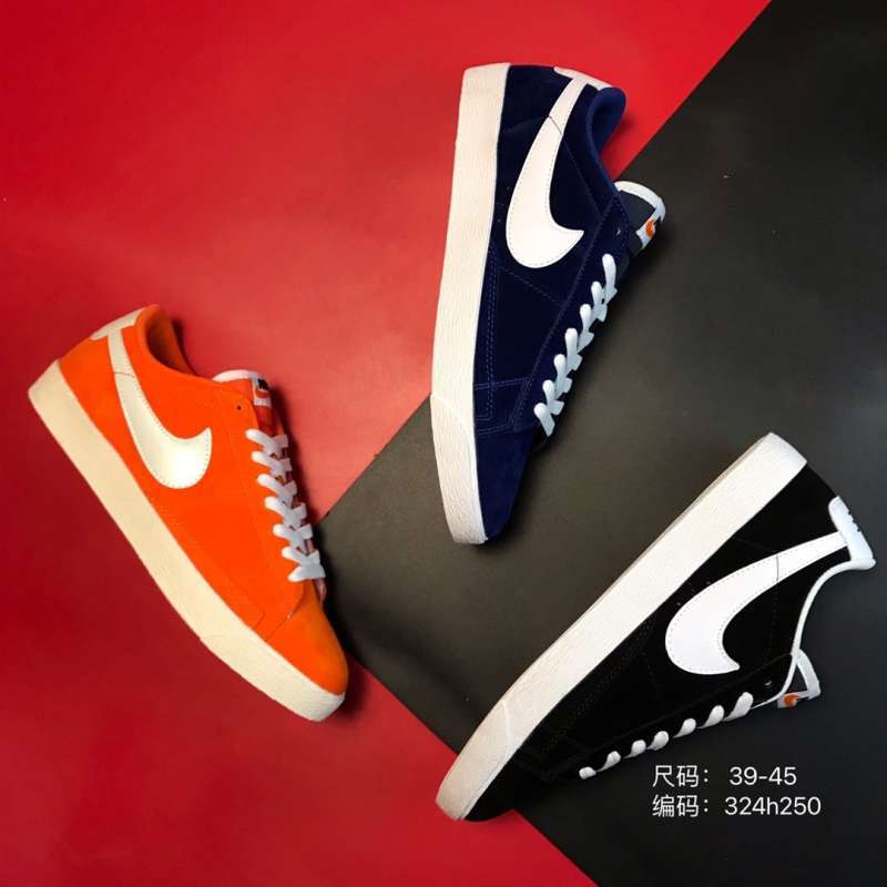 Promo 39-45 NIKE Blazer low frosted leather panel pioneer board shoe 324H  di Seller Hu Shuchun - China | Blibli
