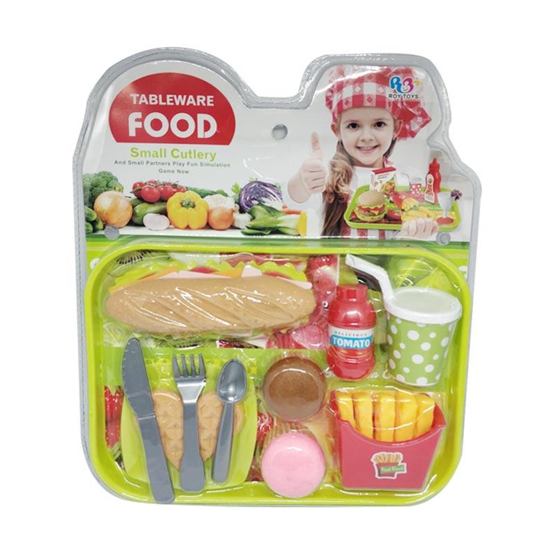 Jual Roy Toys Tableware Food Small Cutlery Mainan Anak Multicolour 8802 19 Online November 2020 Blibli Com