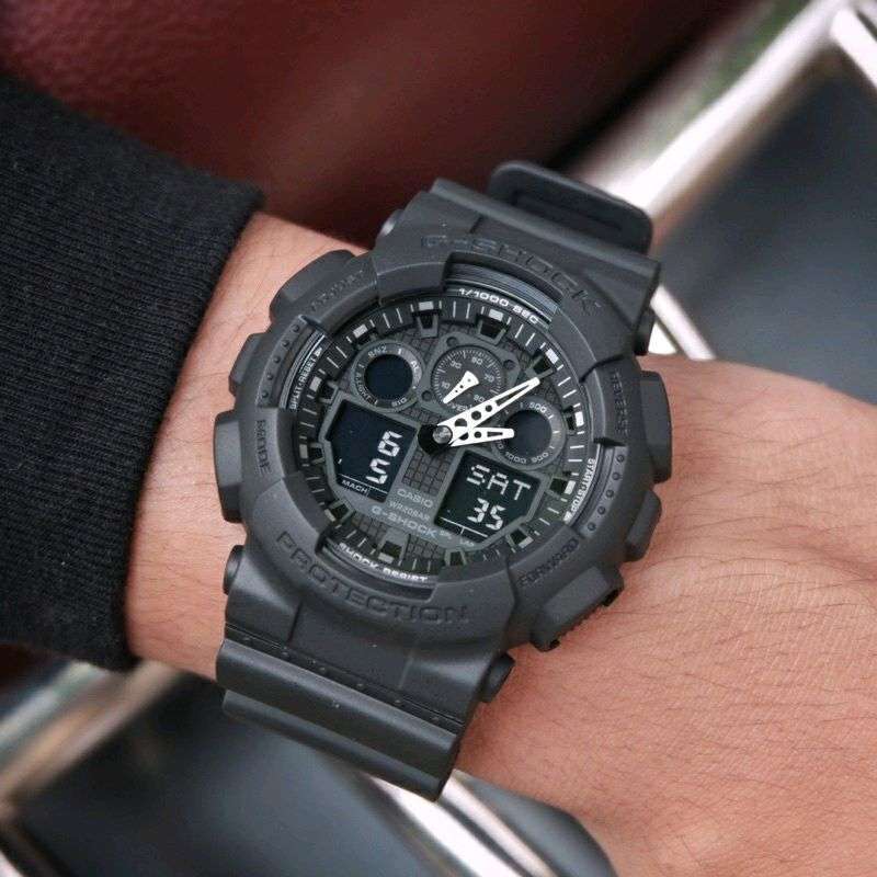 Jual Jam tangan CASIO G SHOCK GA 100 Original, garansi resmi, box fullset  di Seller Spiritjam - Indonesia | Blibli