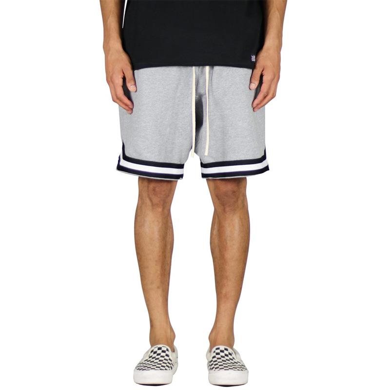 Hyper Denim Heather Sweat Short Pants Pria Grey