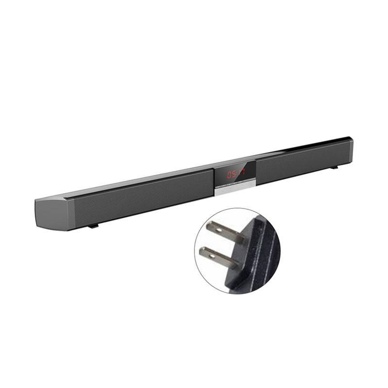 bluelans long bar shape surround sound wired pc computer laptop music bluetooth speaker us plug