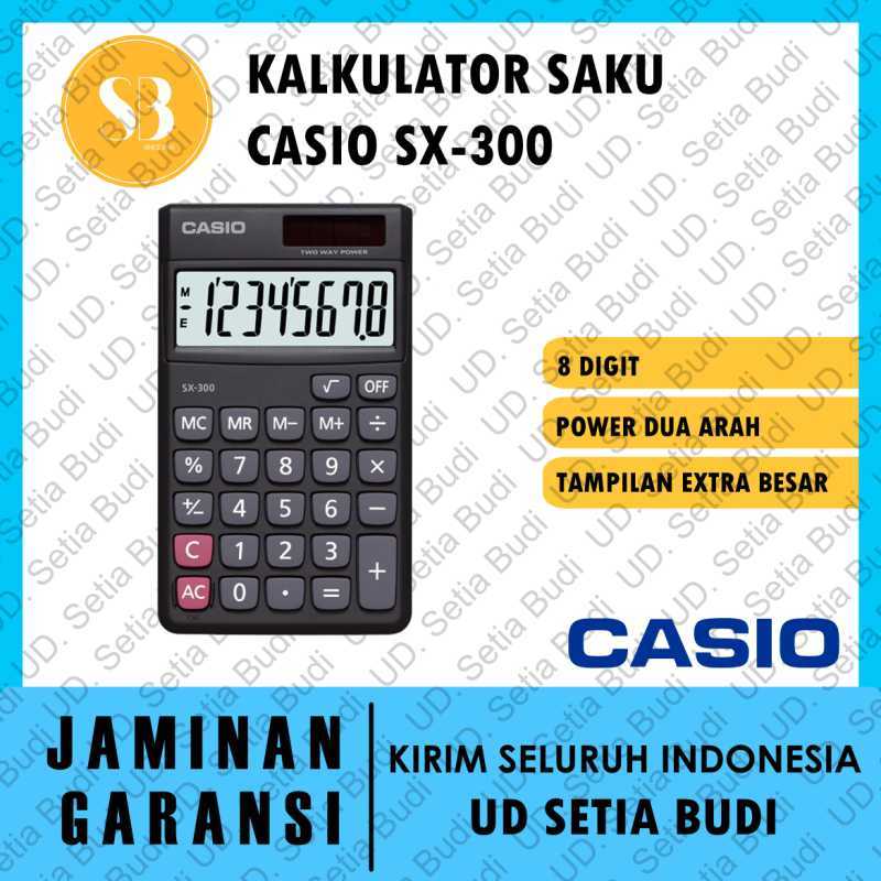 Jual Kalkulator Saku CASIO SX 300 Baru dan Asli Tanpa Kotak di