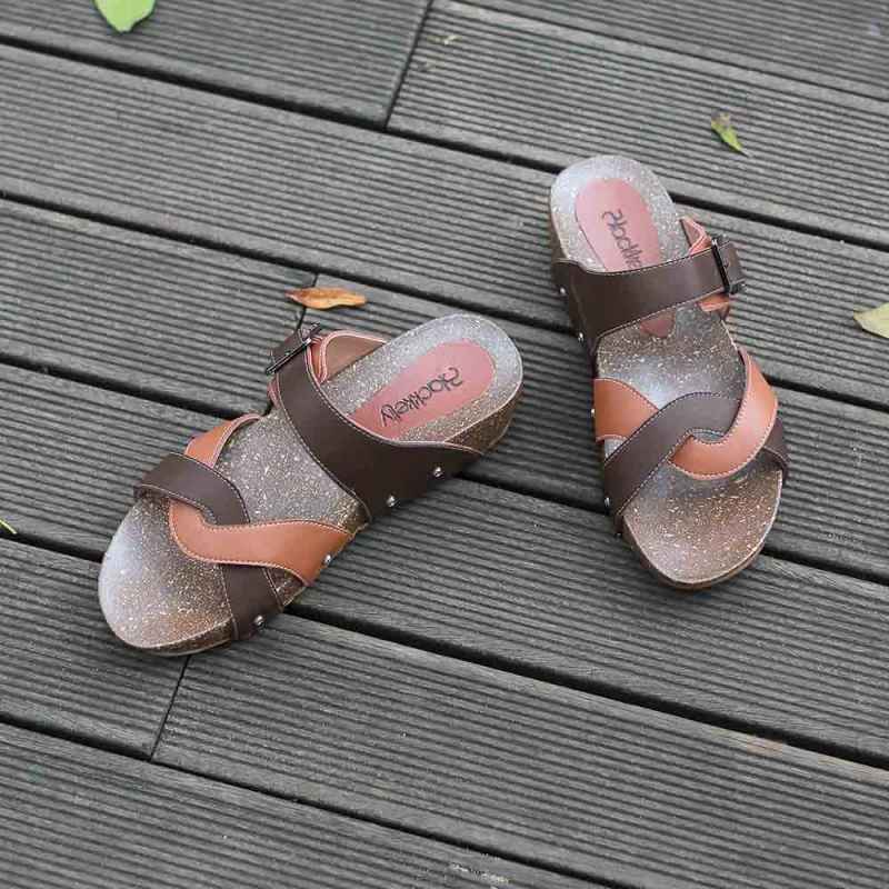 Jual Blackkelly Sepatu Wedges Sandal Wedges Kasual Wanita LLV 218