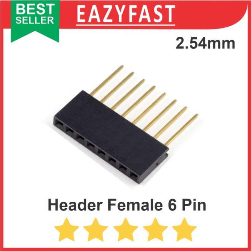 50pcs 10 Pin 2.54mm Stackable Female Header – Long Legs For Arduino Shield